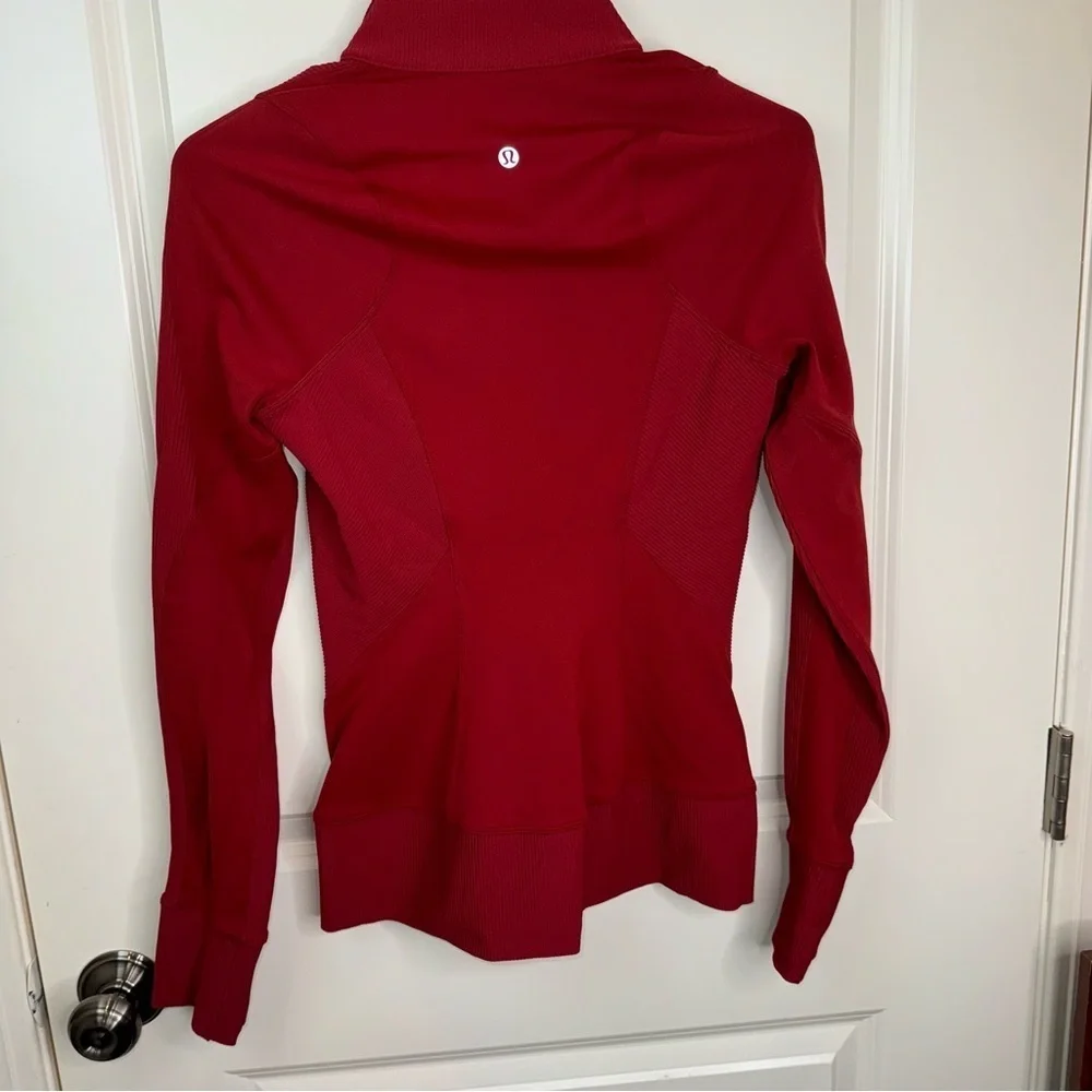 Lululemon Movement To Movement Jacket Dark Sport Red size 4
